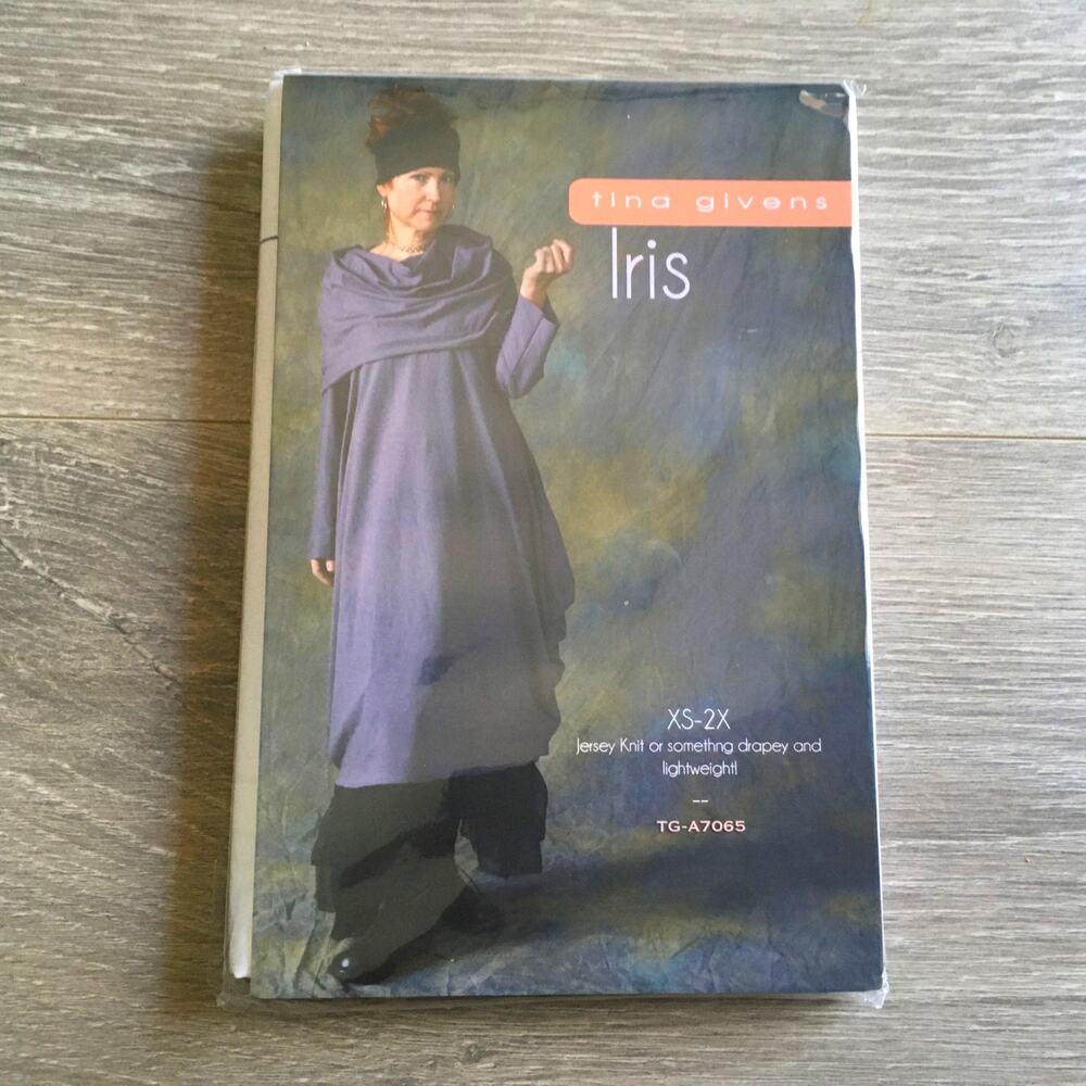 Tina Givens Sewing Pattern TG-A7065 Iris Boho Indie Tunic Dress XS-2XL UNCUT